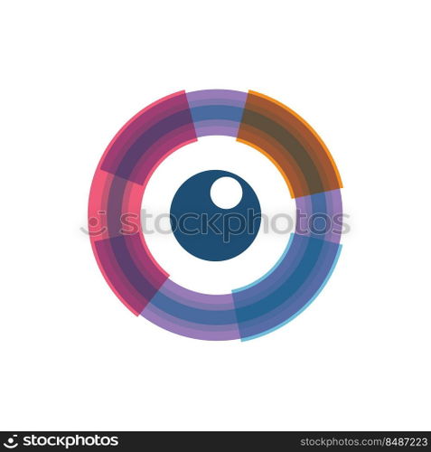 Shutter camera icon vector flat design