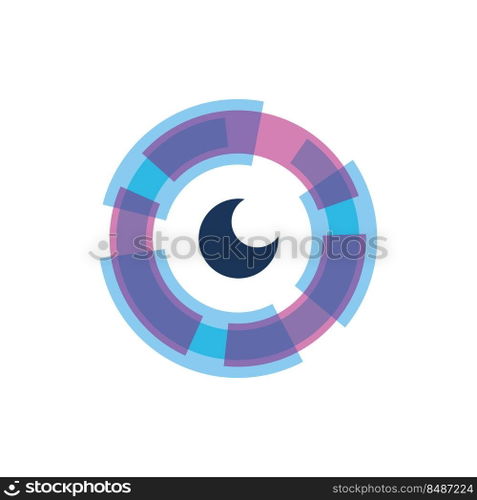 Shutter camera icon vector flat design