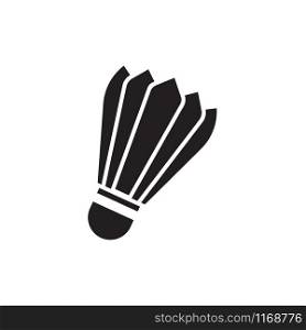 Shuttlecock badminton icon design template vector isolated