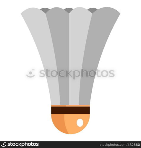 Shuttlecock for playing badminton icon flat isolated on white background vector illustration. Shuttlecock for playing badminton icon isolated