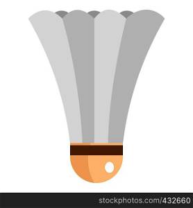 Shuttlecock for playing badminton icon flat isolated on white background vector illustration. Shuttlecock for playing badminton icon isolated