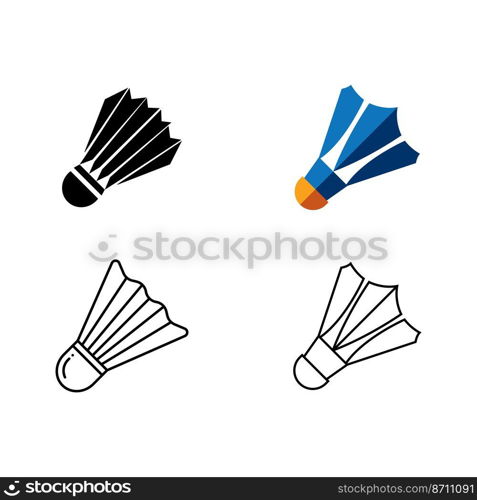 Shuttlecock icon. vector illustration symbol design