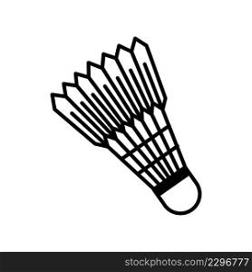 Shuttlecock icon vector sign and symbols for web, logo.