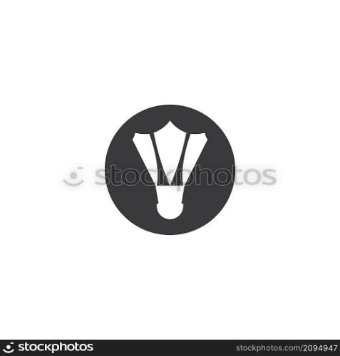 shuttlecock logo vector illustration logo design.