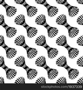 Shuttlecock pattern seamless background texture repeat wallpaper geometric vector. Shuttlecock pattern seamless vector