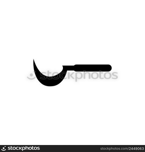 sickle icon logo vector design template