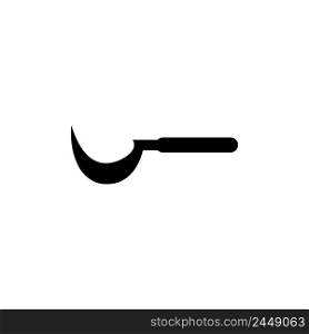 sickle icon logo vector design template
