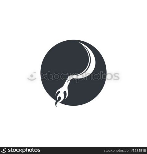 sickle icon vector illustration design template