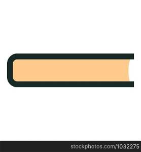 Side of book icon. Flat illustration of side of book vector icon for web design. Side of book icon, flat style
