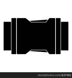 Side release buckle icon. Simple illustration of side release buckle vector icon for web. Side release buckle icon, simple style