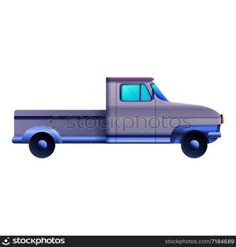 Side retro pickup icon. Cartoon of side retro pickup vector icon for web design isolated on white background. Side retro pickup icon, cartoon style