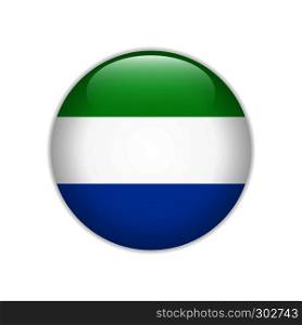 Sierra Leone flag on button