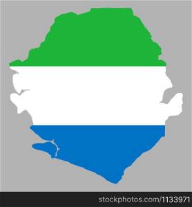 Sierra Leone Map flag Vector illustration eps 10.. Sierra Leone Map flag Vector Vector illustration eps 10