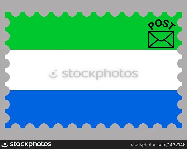 Sierra Leone national country flag. original colors and proportion. Simply vector illustration background. Isolated symbols and object for design, education, learning, postage stamps and coloring book, marketing. From world set