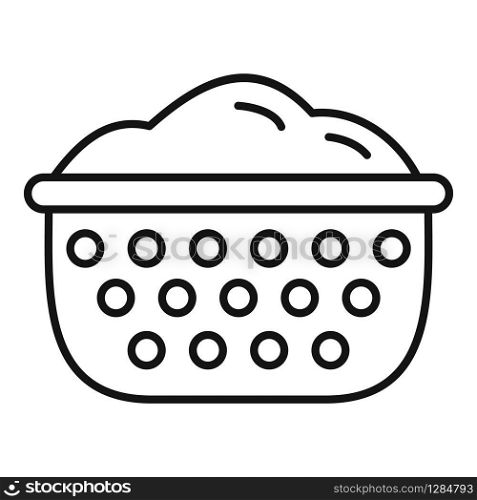 Sieve icon. Outline sieve vector icon for web design isolated on white background. Sieve icon, outline style