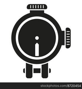 Sight icon simple vector. Rifle scope. Target scope. Sight icon simple vector. Rifle scope