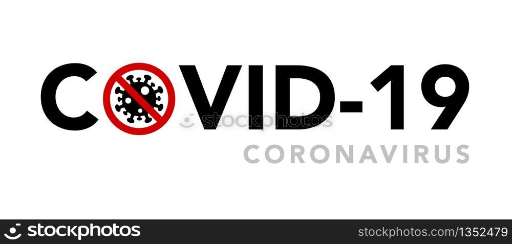 Sign caution coronavirus. Stop coronavirus banner.Vector eps10