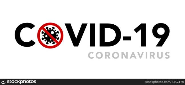 Sign caution coronavirus. Stop coronavirus banner.Vector eps10