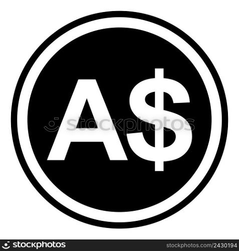 Sign currency Australia Australian dollar vector dollar sign