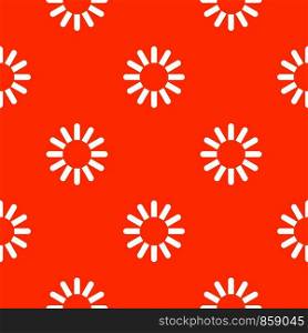 Sign download pattern repeat seamless in orange color for any design. Vector geometric illustration. Sign download pattern seamless