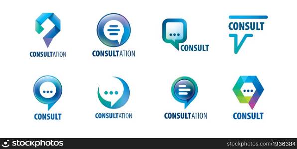 Sign for online consultation. Vector illustration of the icon. Sign for online consultation. Vector illustration of the icon.