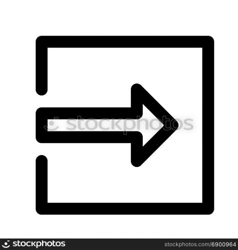 sign in, icon on isolated background