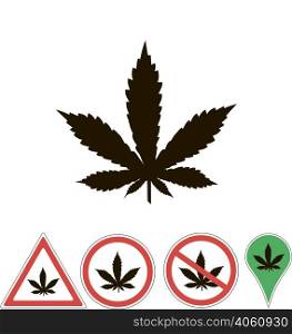 sign medical cannabis on white. medical cannabis