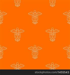 Sign medicine pattern vector orange for any web design best. Sign medicine pattern vector orange