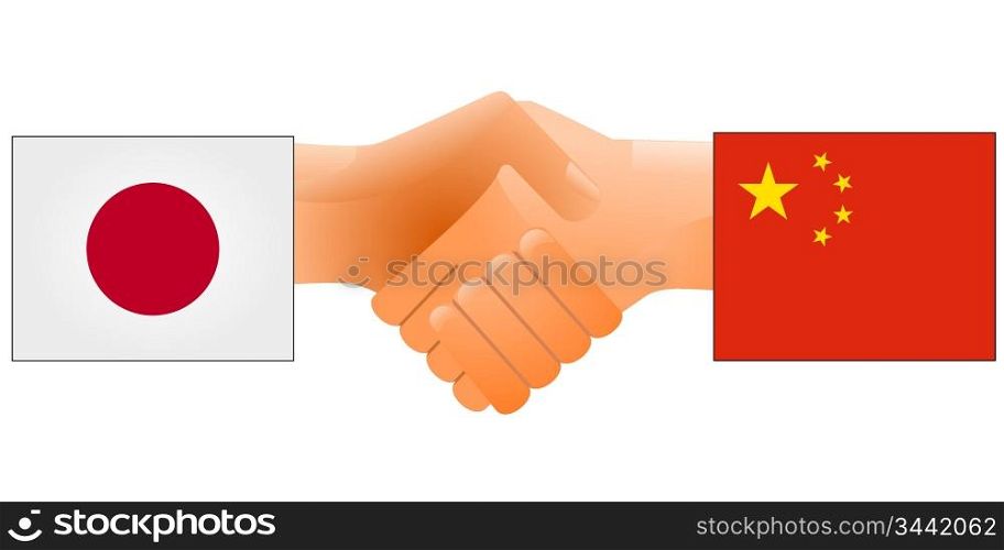 Sign of friendship the China and Japan