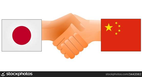 Sign of friendship the China and Japan