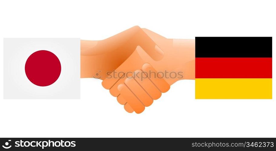 Sign of friendship the Germany and Japan