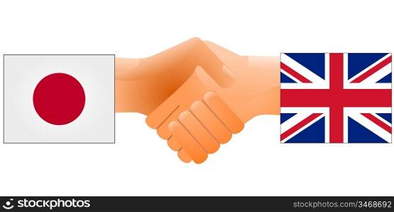 Sign of friendship the United Kingdom and Japan