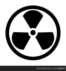 Sign radioactive icon .
