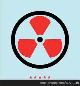 Sign radioactive icon .. Sign radioactive icon .