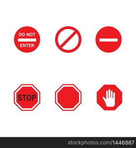 sign stop Vector icon illustration design