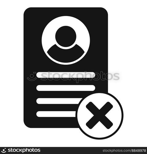 Sign user delete icon simple vector. People remove. Service account. Sign user delete icon simple vector. People remove