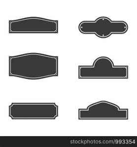 Sign West vector icon illustration design template