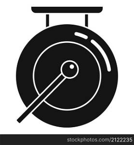 Signal gong icon simple vector. Asian bell. Metal drum. Signal gong icon simple vector. Asian bell