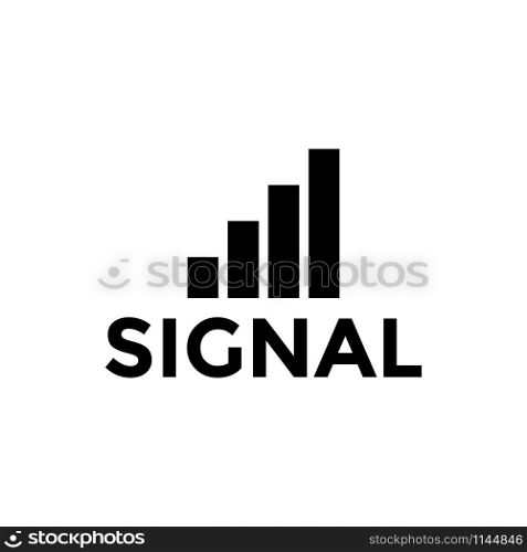 Signal icon design template vector isolated illustration. Signal icon design template vector isolated