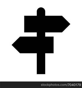 Signboard - different directions, icon on isolated background