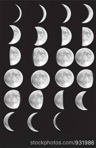 signboard movement of the moon in the middle earth moon phases