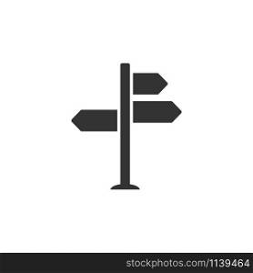 Signpost icon graphic design template vector isolated. Signpost icon graphic design template vector