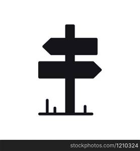 Signpost Icon. Road Sign and Symbol. Direction Roadsign. Signpost Icon. Road Sign and Symbol. Direction Roadsign.
