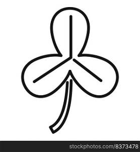 Silhouette clover icon outline vector. Irish luck. Ireland day. Silhouette clover icon outline vector. Irish luck