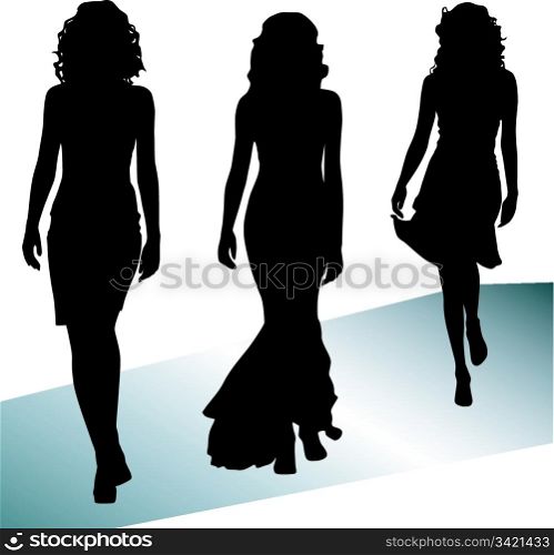 Silhouette fashion girls