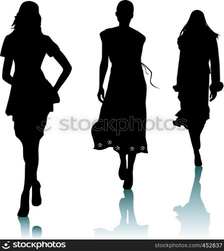 Silhouette fashion girls