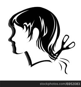 Silhouette hair style, face