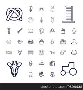 Silhouette icons Royalty Free Vector Image