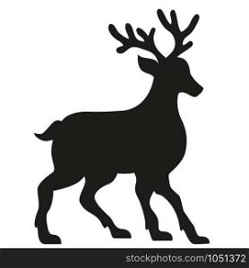 silhouette of a deer vector illustration isolated on white background