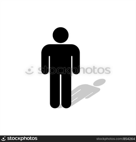 silhouette of a man vector illustration.